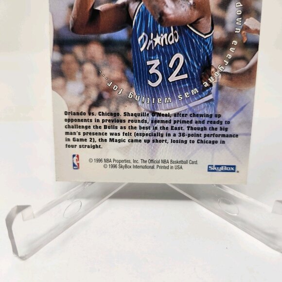 1996-97 Hoops #183 Shaquille O'Neal The Big Finish (a77) - Picture 3 of 3